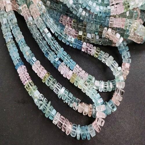 AAAA LOOSE BEADS Morganite roundel faceted 6mm wholesale for DIY jewelry necklace 16cm