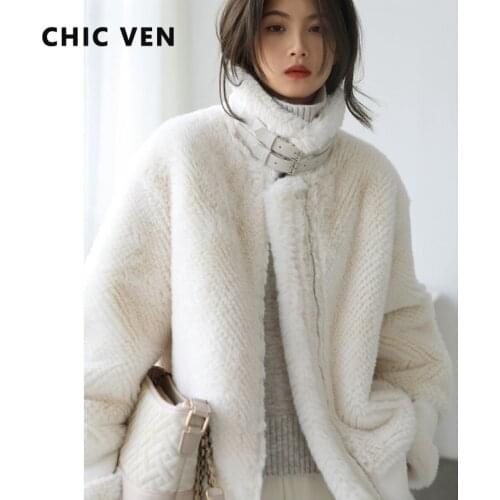 Женские куртки с мехом CHIC VEN China At AliExpress