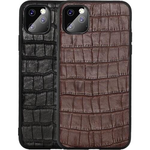 Business leather phone case For iPhone 12 Pro max Anti-fall Crocodile texture cover for iPhone 12 mini 11 7 8 plus X XR XS max