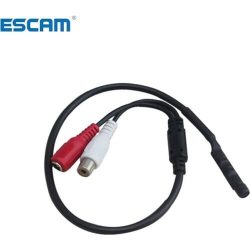 ESCAM Mini CCTV Microphone Audio Pickup High Sensitivity DC12V Audio Monitor Sound Listening Device