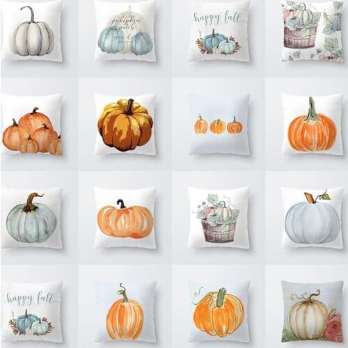 New Halloween pumpkin theme art pillowcase car sofa cushion cover home decoration can be customized