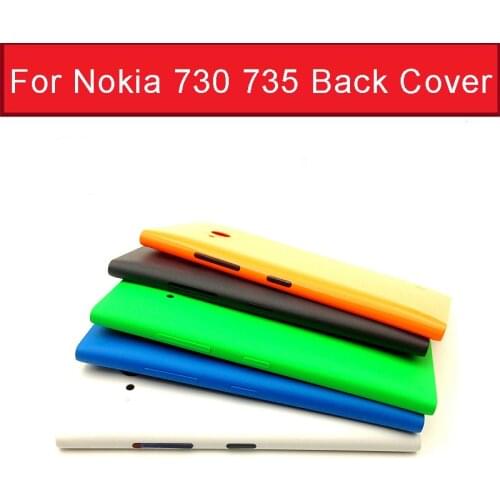 Genuine Back Rear Cover For Nokia 730 735 Battery Housing Case For Lumia Nokia 735 730 Case Without Logo