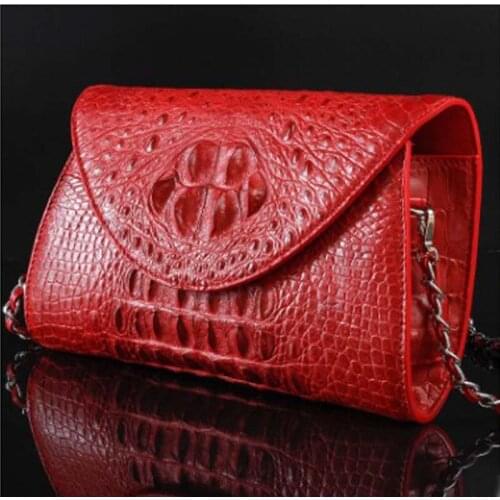 Ourui new crocodile The chain Female bag No stitching One shoulder Ms. leisure package women handbag