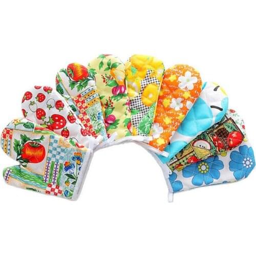 Hot Microwave Oven Glove Kitchen Tool Mitten Terylene Insulated Heatproof Resistant Non-slip Baking Gloves Thickening 1 Pack