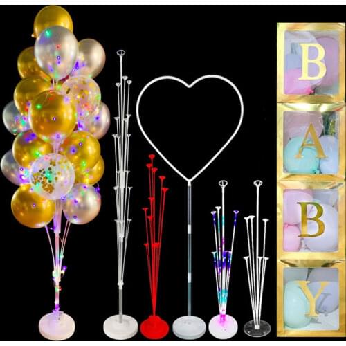 1/2Set Balloon Stand Column Balloon Garland Happy Birthday Party Decorations Adult Kids Balloon Box Wedding Ballon Accessories