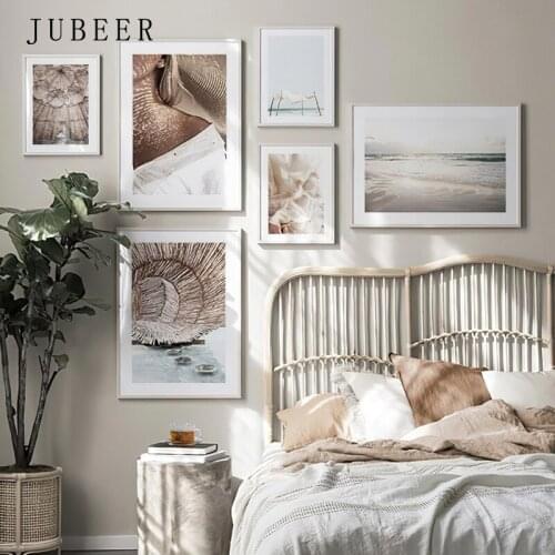 Seaside Dock corridor Girl Flower Quotes Nordic Posters And Prints Wall Art Canvas Painting Wall Pictures For Living Room Decor