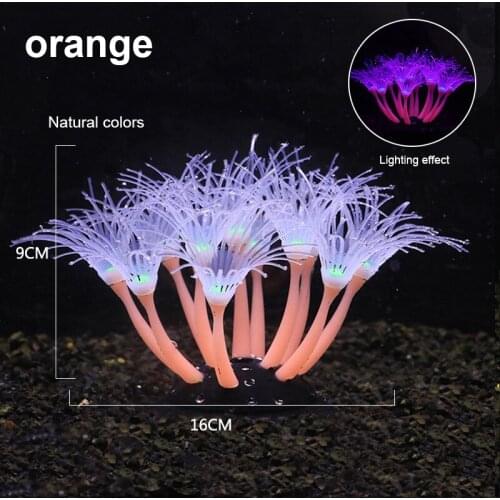 Fish Tank Begonia Coral Ornaments Aquatic Pet Supplies Landscaping Shell Rockery Simulation Fake Water Plants Tank Decoration