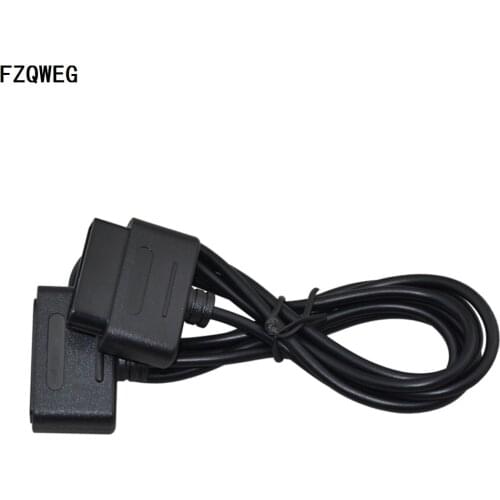 FZQWEG Black Extension Cable Cords for SNES Game Extension Cable for Super Nintendo SNES Controller