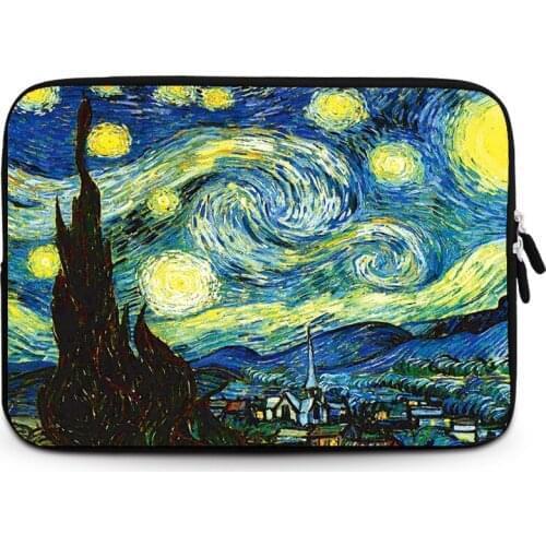 Van Gogh Starry Sky Laptop Bag 11",12", 13",14",15",15.6",Sleeve Case For Macbook Air Pro 13.3", Free Drop Ship