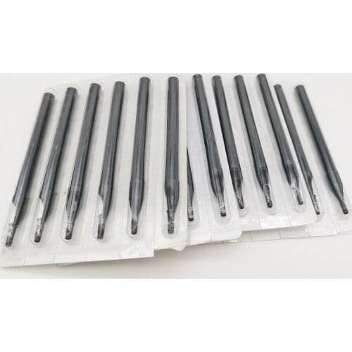 100Pcs 3RT,5RT,7RT,9RT Mixed Size Disposable Tattoo Black LONG Tips Back Stem Sterilized Tattoo Tips nozzles