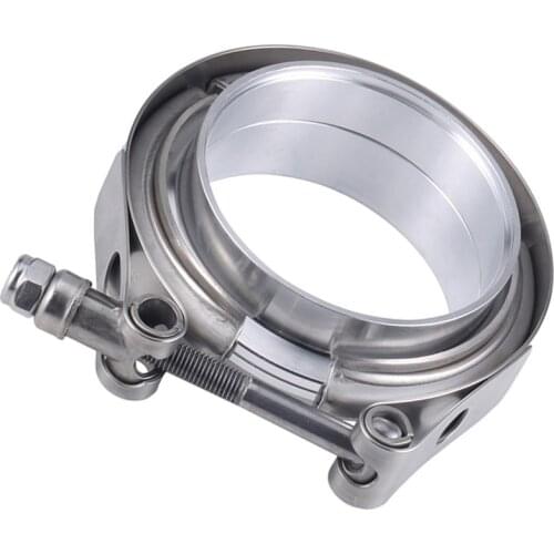 2" 2.5" 3" 3.5" 4" Stainless Steel Car V-band Male Female Exhaust Flange Vband Clamps V band Clamp Kit 1.5 2.5 3 Inch Clip