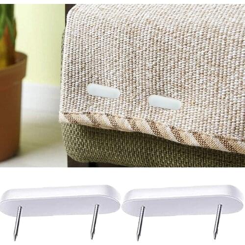 5pcs/set Head Double Pins Bed Skirt Holding Pins Furniture Chair Leg Pins Glide Nails Holding Pins for Slipcovers and Bedskirts