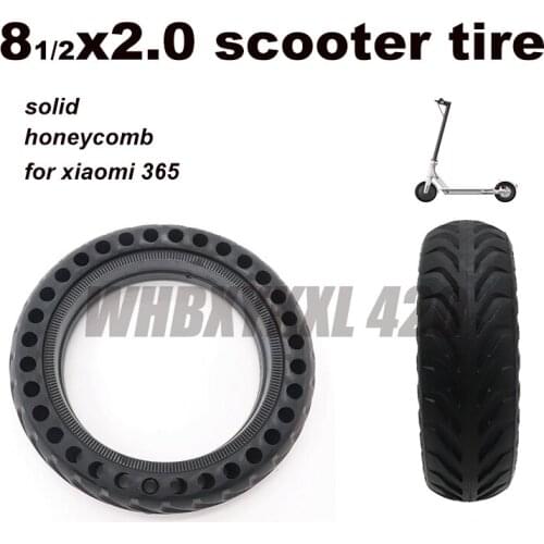 8 1 / 2x2 Solid Tire for Xiaomi Mijia M365 Electric Scooter 8.5x 2.0 Thickened Honeycomb Tubeless Tire