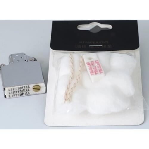 General Oil Absorbent Cotton & Copper Wire Cotton Core Wick & Cotton Pad Kit Suitable For Kerosene Lighter Replacement Accessory
