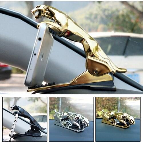 Car Phone Holder Leopard Dashboard Phone Holder 360 Degree Phone HUD Mount Clip GPS Bracket Mobile Racks Holder