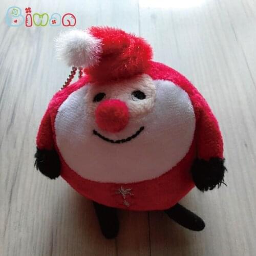 Biwan Snowman 10cm Plush Toy Soft Cute Cartoon Dolls Red Color With Snowflake Embroidery Childrens Christmas Gifts