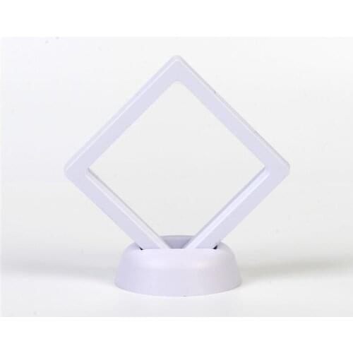 200PCS/SETS Black white Suspended Floating Display Case Jewellery Coins Gems Artefacts Stand Holder Box