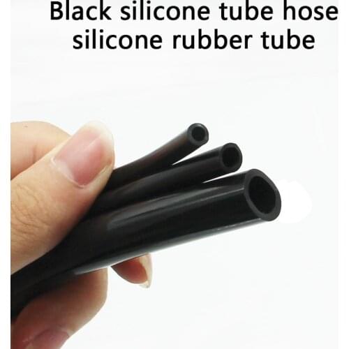Black silicone tube hose silicone rubber tube Fish Tank Water Pipe Aquarium Filter Vat Soft Hose Antifreezing Durable 1 Pcs (1m)