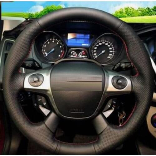 For Ford Focus 2019-2020 Steering Wheel Sequin Decorative Frame Interior Modification Car Accessories