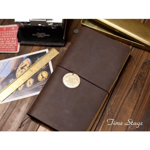 Travelers' notebook travel notebook midori annuler skysat brass vintage pendant