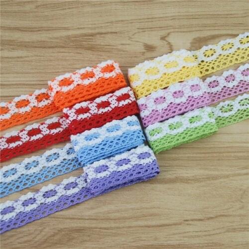 Cotton Lace 25mm Fabric Sewing Seam Cloth Accessories Country Wedding Dress Decoration Ribbon Craft Supplies 5 yards LC032