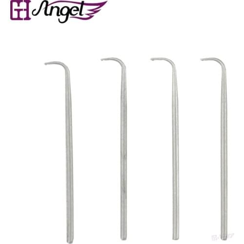 Angels 12pcs Mix 4 Size Ventilating Needles(1-1,1-2,2-3,3-4) Making Hair Weft Front Lace Wigs Repair Toupee Hairpiece DIY Tools