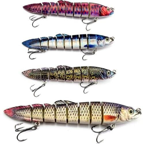 Artificial Swimbait Fishing Lures Jointed Bait Shad Glider Hard Body Floating Bass Pike Fishing Bait Tackle