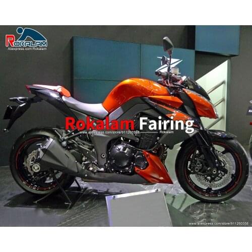 Body Kit For Kawasaki Z1000 2010 2011 2012 2013 Z-1000 10 11 12 13 Black Orange Motorcycle Fairing (Injection Molding)