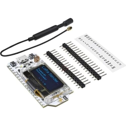 H ELTEC AUTOMATION 868MHz-915MHz SX1276 ESP32 Lora 32 WIFI Development Board with 0.96 Inch OLED Display for Arduino,Unsoldered