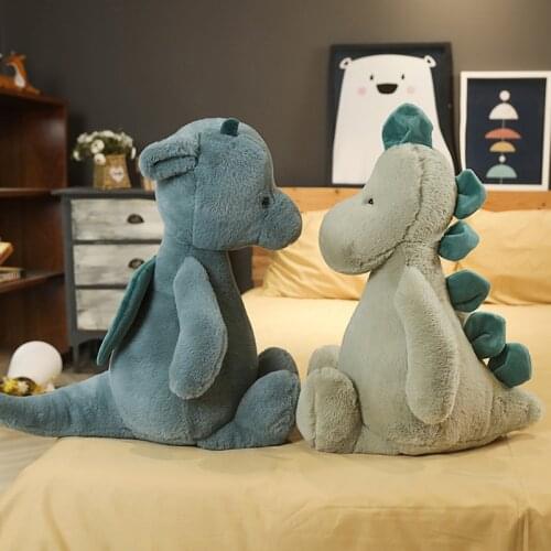 60/90cm Cute Plush Doll Cartoon Dinosaur Soft Stuffed Animal Dino Toy for Kids Baby Hug Doll Sleep Pillow Lovely Birthday Gifta