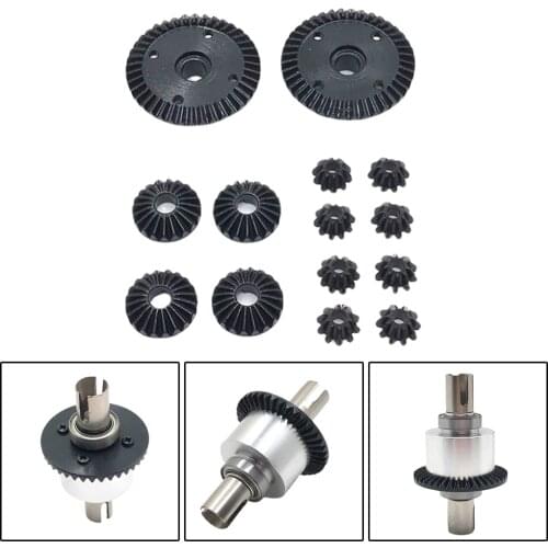 Differential Gear Set, Metal Reduction Gear Differential Gear for 104001 1/10 RC Model Car Upgrade Accessories