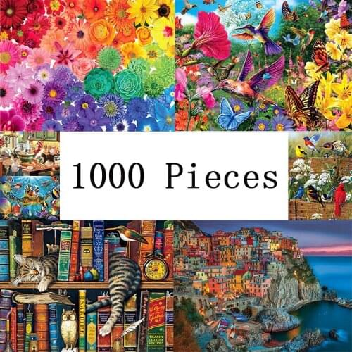 New 1000 Pieces MINI Jigsaw Puzzles Educational Children Toys Adults Stress Reliever Puzzle Game Christmas Halloween Gifts