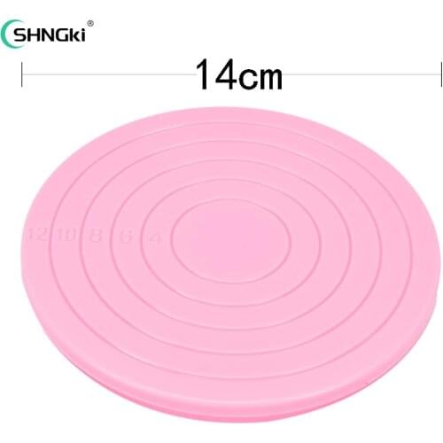 Plastic Anti-Slip Cake Turntable Platform Rotating Cake Decor Turntables Base Sugar Revolving Stand Platform Kitchen Baking Tool