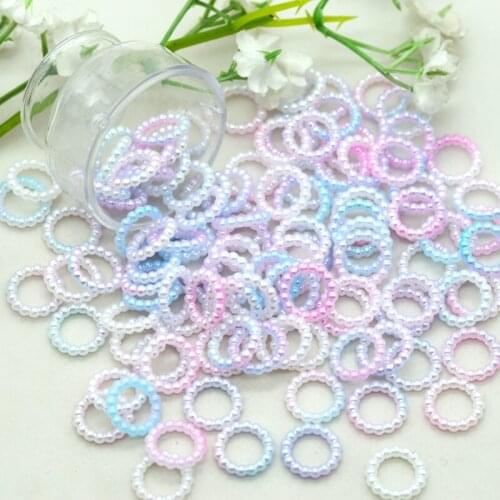 11mm 100PCS Ombre Colored tone Embellishments Plastic Ring|Unicorn Party Decoration Confetti|Scrapbooking Crafting Accessories