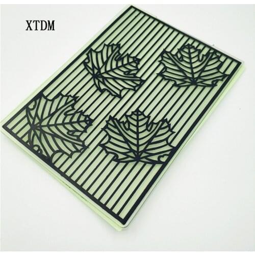 XTDM plastic Maple leaf template craft card making paper card album wedding decoration scraping Embossing folders