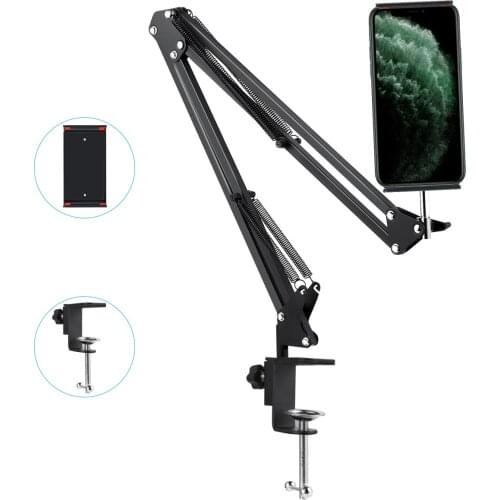 Phone Stand Cell Phone Holder Stands Clip-On Flexible Long Arms Tablet Mount Bracket Phone Holders For Desk For IPhone