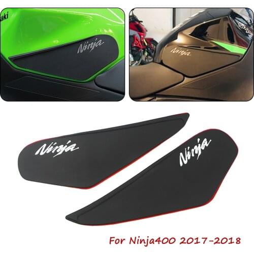 Motorcycle Anti-Heated Gas Tank Side Grip Traction Knee Protector Sticker Anti Slip Pad For Kawasaki Ninja400 Z400 2017-2018