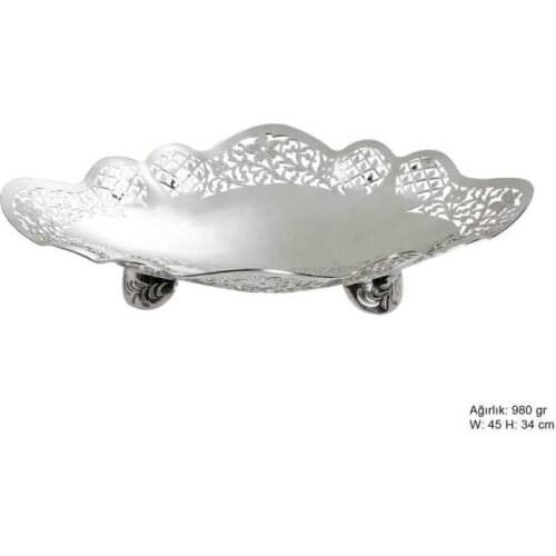 Daisy Pattern Silver Çikolatalık