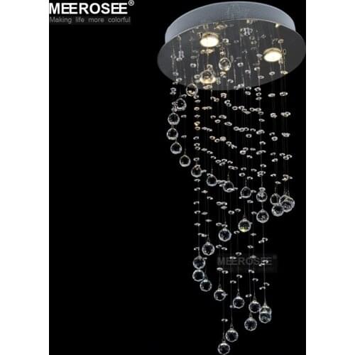 Modern Sprial Crystal Chandelier Light Fixture Lustre Crystal Stair Lamp for Stair and Ceiling Prompt Shipping 100% Guarantee