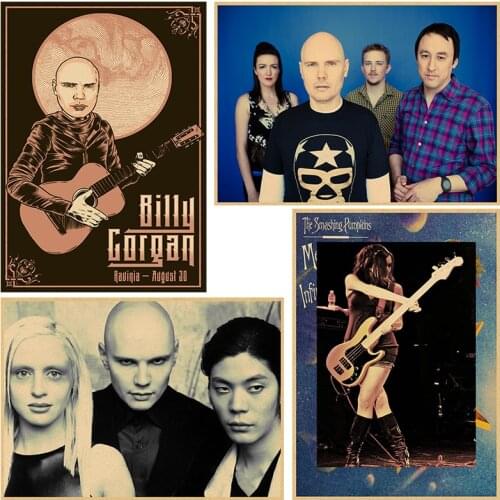 The Smashing Pumpkins alternative pop/rock Home Furnishing decoration Kraft acid rock music Poster Drawing core Wall stickers