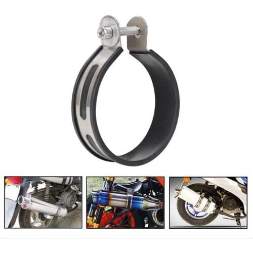 110mm Motorcycle Exhaust Pipe Muffler Clamp Fixed Ring Exhaust Muffler Silencer Bracket For Honda KTM Yamaha Harley Suzuki