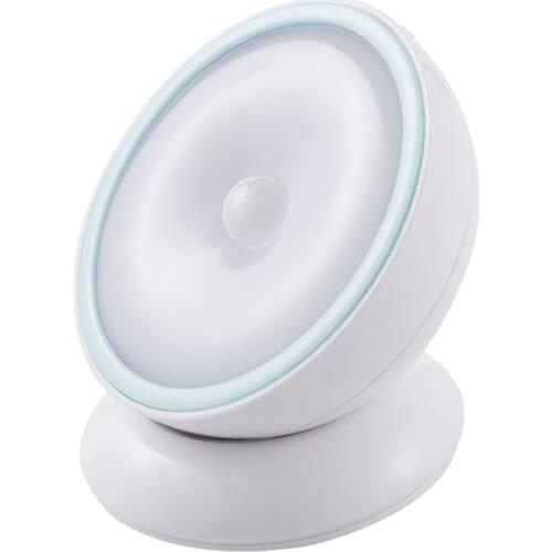 Yellow Light Wireless Motion Sensor Night Light Rechargeable Motion Sensing Activated LED Light For Entrance Stairs Cabinet