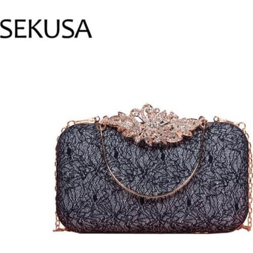 Womens Bling Evening Party Handbag Wedding Ball Clutch Bag With Chain Mini Minaudiere Hand Bag Purse Gold Birthday Gift