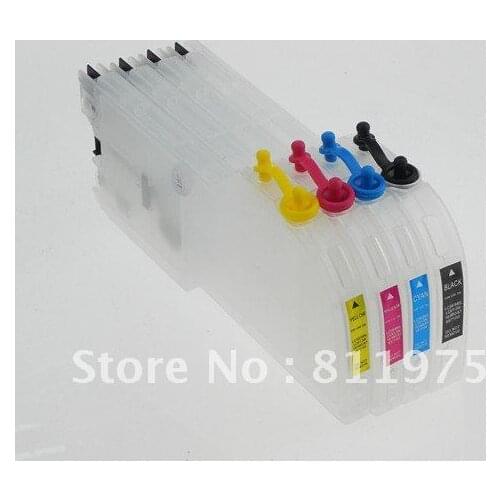 1set BLOOM compatible LC11 LC16 C65 LC67 long refillable ink cartridge for Brother MPC-290C,DCP-J315W series printer