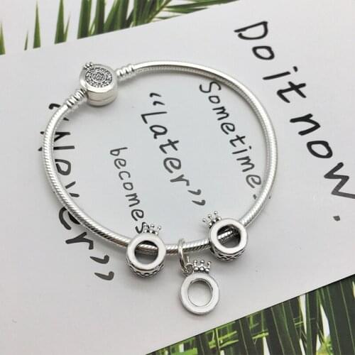 2020 Fashion Autumn New High-quality O-shaped Crown Bracelet Suitable For Original Womens Exquisite Diy Jewelry Accessories