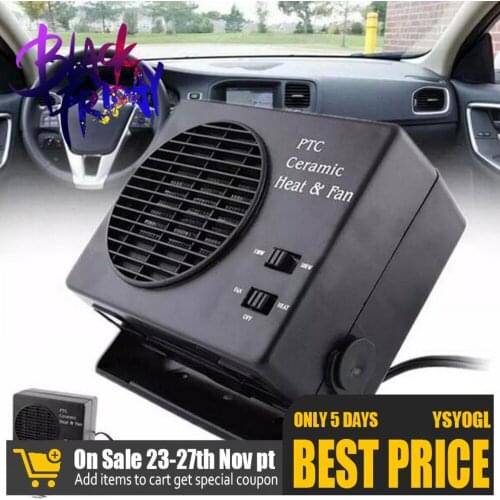 300w/150w 12v Car Fan Heater Switch Ceramic Car Heating Warmer Defroster Demister Electrical Fan Heater