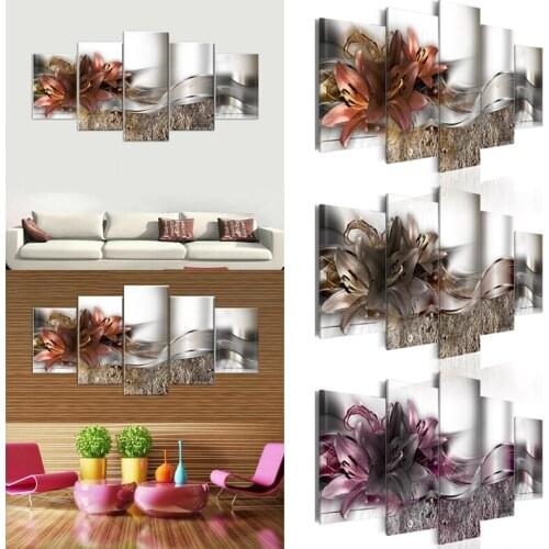 5PCS Modern Art Oil Painting Drawing Canvas Print Wall Picture Decor Unframed HD Paintings Wall Art Home Decor Welcome Holesale