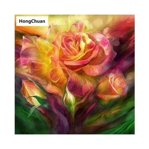 Diamond embroidery, red flower 5D, diamond painting, cross stitch, 3D square, diamond mosaic, home decoration, new year gift