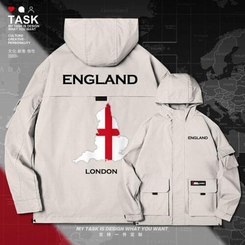 England English ENG UK men jacket hooded map nation flag mens clothing windbreaker new printed casual fashion autumn clothes