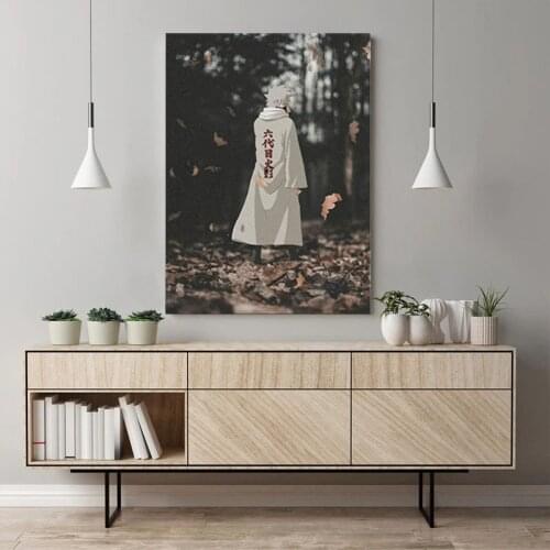Anime Naruto Poster Hokage 6th Kakashi Hatake Canvas Painting Wall Art Picture Mural Living Room Bedroom Home Decoration